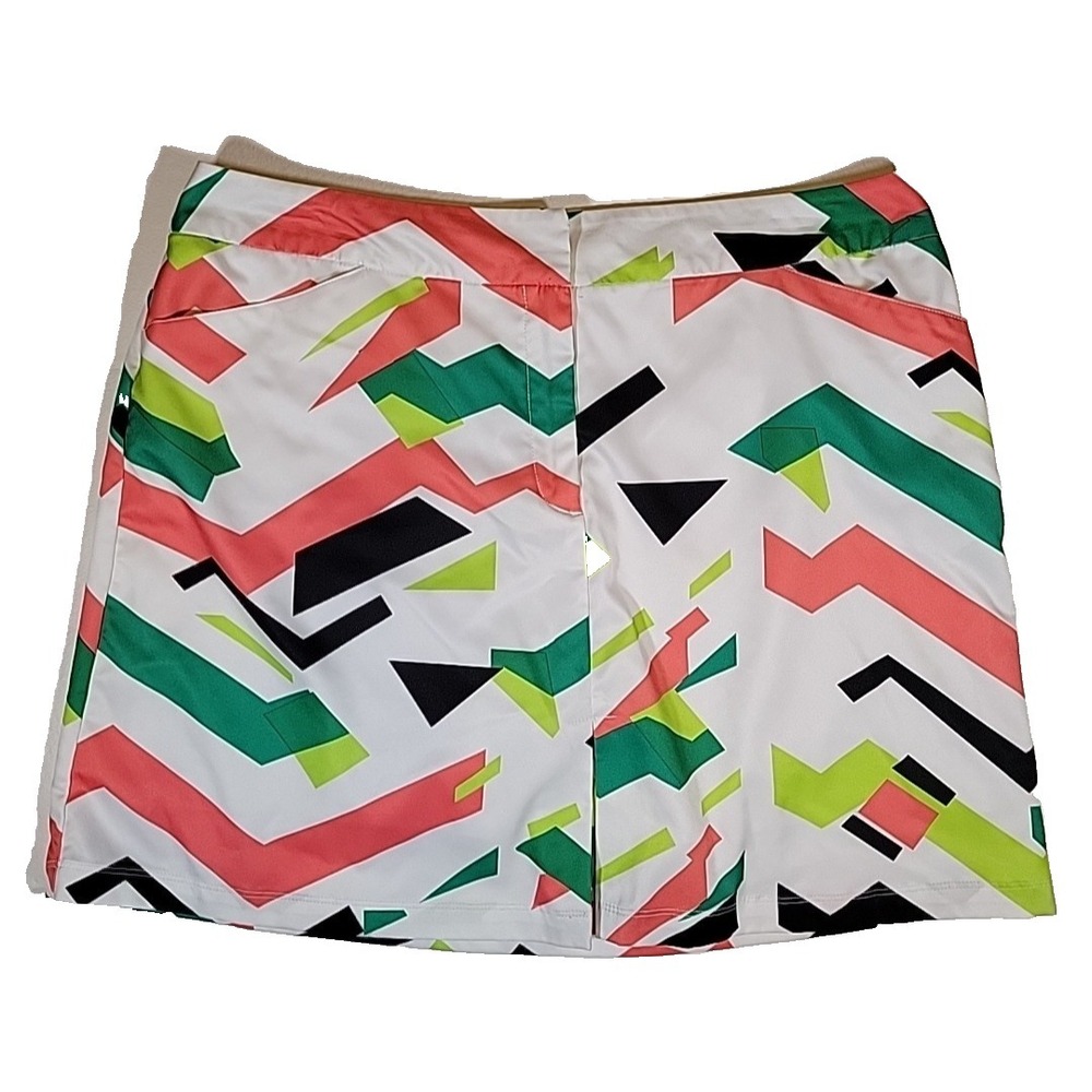 TAIL Skort Athletic Golf Tennis White Orange Black Green w/ Pockets Size 16